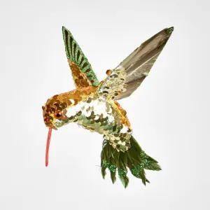Hule Sequin Hummingbird Tree Decoration by Florabelle Living, a Christmas for sale on Style Sourcebook
