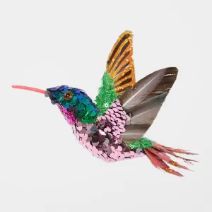 Amore Sequin Hummingbird Tree Decoration by Florabelle Living, a Christmas for sale on Style Sourcebook