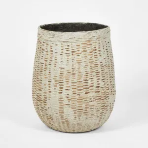 Esparta Cement Coated Bamboo Planter LGE by Florabelle Living, a Plant Holders for sale on Style Sourcebook