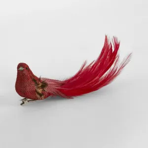 Burle Clip on Bird Red (Set of 6) by Florabelle Living, a Christmas for sale on Style Sourcebook