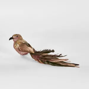 Karash Glitter Clip On Bird Pink by Florabelle Living, a Christmas for sale on Style Sourcebook