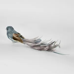 Olsern Clip on Bird Light Blue (Set of 4) by Florabelle Living, a Christmas for sale on Style Sourcebook