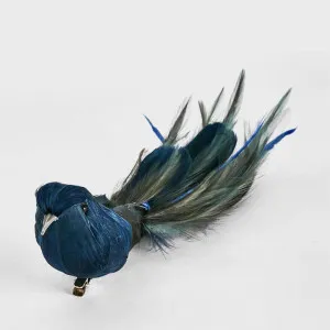 Olsern Clip on Bird Dark Blue (Set of 4) by Florabelle Living, a Christmas for sale on Style Sourcebook