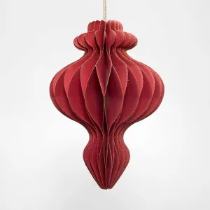 Paper Finial Spire Red Decoration by Florabelle Living, a Christmas for sale on Style Sourcebook
