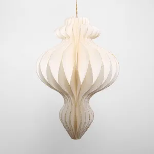 Paper Finial Spire White Decoration by Florabelle Living, a Christmas for sale on Style Sourcebook
