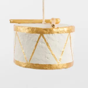 Mache Drum Tree Decoration Gold by Florabelle Living, a Christmas for sale on Style Sourcebook