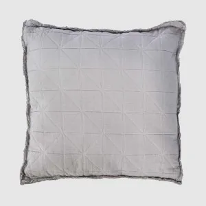 Quilted Cushion Light Grey 50x50 - Cover only by Florabelle Living, a Cushions, Decorative Pillows for sale on Style Sourcebook