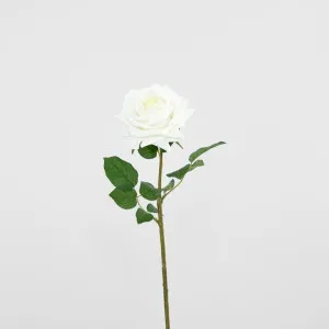 Real Touch Rose Stem White by Florabelle Living, a Plants for sale on Style Sourcebook