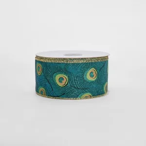 63mm -22.86m Peacock Ribbon by Florabelle Living, a Decorative Accessories for sale on Style Sourcebook