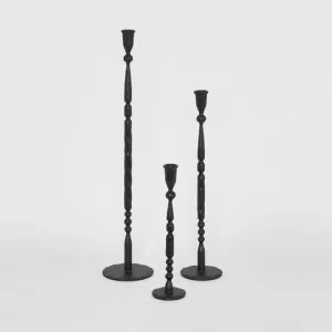 Jonah Forged Iron Candle Holder Set of 3 by Florabelle Living, a Decorative Accessories for sale on Style Sourcebook