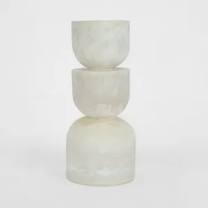 Halo Sculpture Swirl Resin White by Florabelle Living, a Decorative Accessories for sale on Style Sourcebook