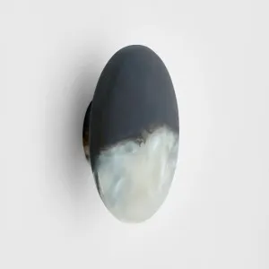 Halo Coat Hook Medium Swirl Resin B&W by Florabelle Living, a Decorative Accessories for sale on Style Sourcebook