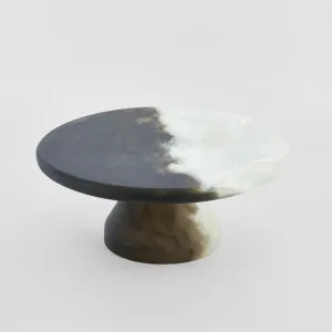 Halo Cake Stand Swirl Resin B&W by Florabelle Living, a Decorative Accessories for sale on Style Sourcebook