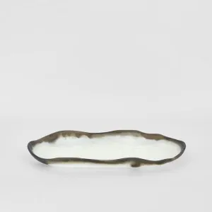 Halo Platter Swirl Resin B&W by Florabelle Living, a Decorative Accessories for sale on Style Sourcebook