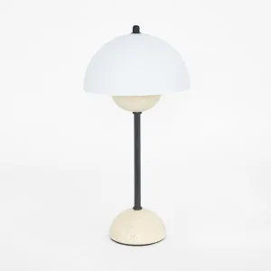 Tondo Travertine Table Lamp by MRD Home, a Decorative Accessories for sale on Style Sourcebook