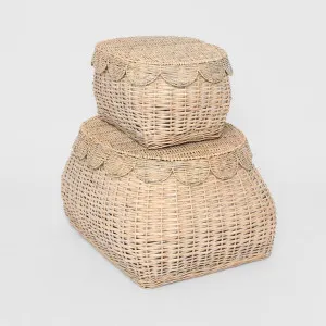 FESTONNE STORAGE BASKETS S/2 by Florabelle Living, a Decorative Accessories for sale on Style Sourcebook