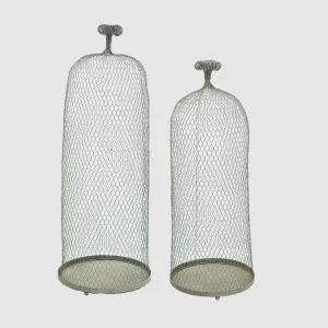 Wire Cloche Set of Two by Florabelle Living, a Decorative Accessories for sale on Style Sourcebook