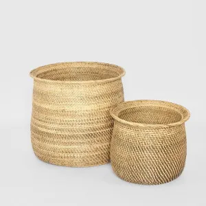 Hanna Rattan Basket Set Of 2 by Florabelle Living, a Decorative Accessories for sale on Style Sourcebook