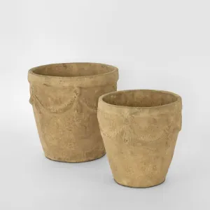 Ritno Pots Set 2 Sand by Florabelle Living, a Plant Holders for sale on Style Sourcebook