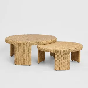 Cassius Outdoor Coffee Tables Nest of 2 Natural by Florabelle Living, a Coffee Table for sale on Style Sourcebook