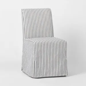 Slip Cover Only - Clifton Dining Chair Blue Stripe by OneWorld Collection, a Plant Holders for sale on Style Sourcebook