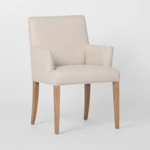 Clifton Dining Chair w/ Arms Beige by OneWorld Collection, a Lighting for sale on Style Sourcebook