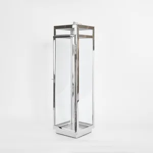 Charlotte Lantern Medium Nickel - Outdoor by Florabelle Living, a Decorative Accessories for sale on Style Sourcebook