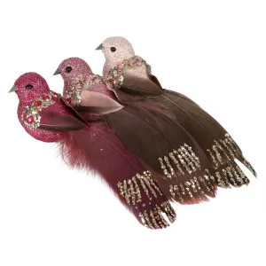 Joule Boxed Set of Three Clip on Birds Pink by Florabelle Living, a Christmas for sale on Style Sourcebook