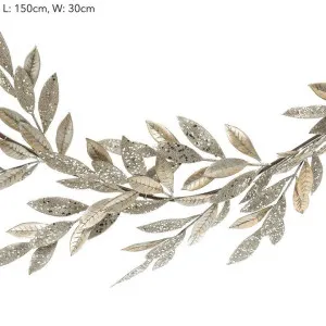 150cm Champ. Glitter Magnolia Garland by Florabelle Living, a Christmas for sale on Style Sourcebook