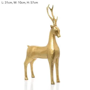On Guard Golden Caribou Reindeer by Florabelle Living, a Christmas for sale on Style Sourcebook