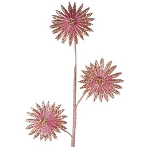 Glitter Starburst Stem Pink by Florabelle Living, a Christmas for sale on Style Sourcebook