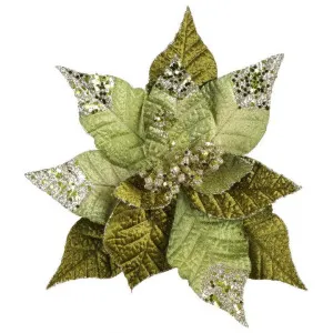 Diva Clip on Flower Green by Florabelle Living, a Christmas for sale on Style Sourcebook
