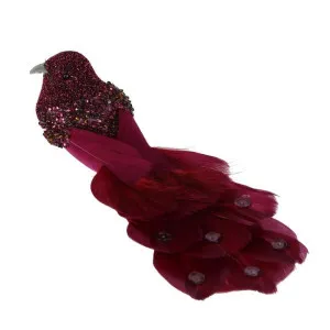 Torra Clip on Bird Plum by Florabelle Living, a Christmas for sale on Style Sourcebook