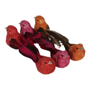 Shishi Clip on Bird Assorted Box of Six Red by Florabelle Living, a Christmas for sale on Style Sourcebook
