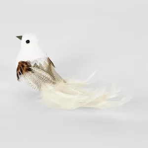 Burle Clip on Bird White (Set of 6) by Florabelle Living, a Christmas for sale on Style Sourcebook