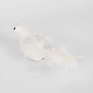 Sante White Clip on Bird (Set of 6) by Florabelle Living, a Christmas for sale on Style Sourcebook