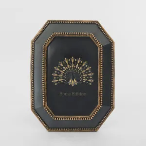 Vera Geo Photo Frame 4 x 6 Black & Gold by Florabelle Living, a Decorative Accessories for sale on Style Sourcebook