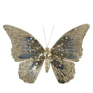 Amora Clip on Butterfly Golden Teal by Florabelle Living, a Christmas for sale on Style Sourcebook
