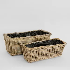Luna Rectangular Basket set2 by Florabelle Living, a Decorative Accessories for sale on Style Sourcebook