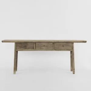 Shanxi 219cm Console Table with Drawers 150 Years Old by Florabelle Living, a Console Table for sale on Style Sourcebook