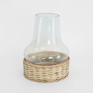 CHIMNEY HURRICANE W WICKER BASE by Florabelle Living, a Decorative Accessories for sale on Style Sourcebook