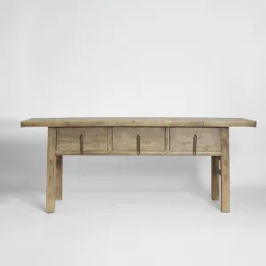 Shanxi 206cm Console Table with Drawers 150 Years Old by Florabelle Living, a Console Table for sale on Style Sourcebook