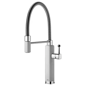 Gessi Happy Semi-Professional Gooseneck Mixer Tap Matte White 60061-279 by Gessi, a Kitchen Taps & Mixers for sale on Style Sourcebook