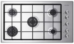Fisher & Paykel Series 5 90cm Natural Gas Cooktop Stainless Steel CG905CNGX2 by Fisher & Paykel, a Cooktops for sale on Style Sourcebook
