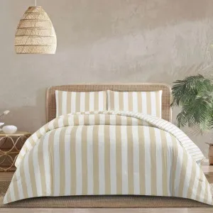 Morgan and Reid Stripe Driftwood Comforter Set by null, a Quilts & Bedspreads for sale on Style Sourcebook