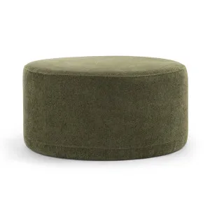 Halle Medium Round Ottoman, Wattle Green by L3 Home, a Ottomans for sale on Style Sourcebook