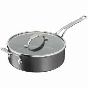 Tefal 26cm Jamie Oliver Cook's Classics Induction Hard Anodised Saute Pan with Lid H9123344 by Tefal, a Cookware for sale on Style Sourcebook