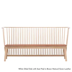 De La Espada Low Settle 3-Seater Bench in Walnut Timber 445W by De La Espada, a Chairs for sale on Style Sourcebook