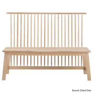 De La Espada 450 2-Seater Bench with Back in Oak Timber - 450K by De La Espada, a Chairs for sale on Style Sourcebook