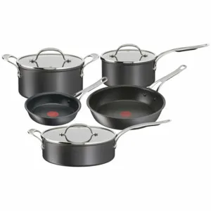 Tefal Jamie Oliver Cook's Classics Induction Non-Stick Hard Anodised 5 Piece Cookware Set H912S517 by Tefal, a Cookware for sale on Style Sourcebook